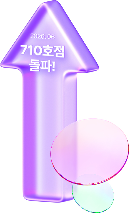 2026년 6월 710호점 돌파 그래프